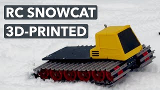 I designed and 3D-printed an RC Snowcat