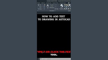 How To Add Text To Your Drawing In AutoCad
