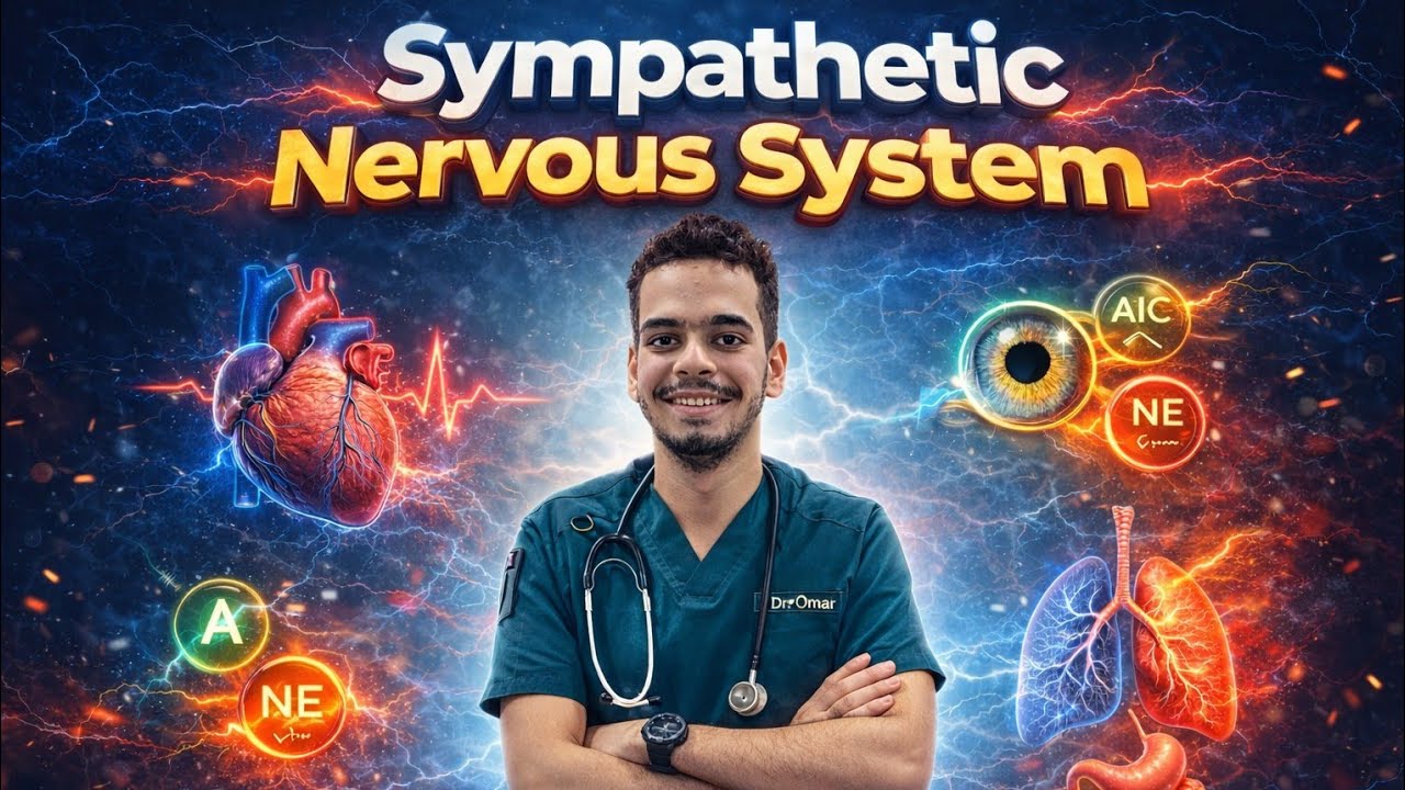🧠 Sympathetic Nervous System | الجهاز السمبثاوي ببساطة 🔥