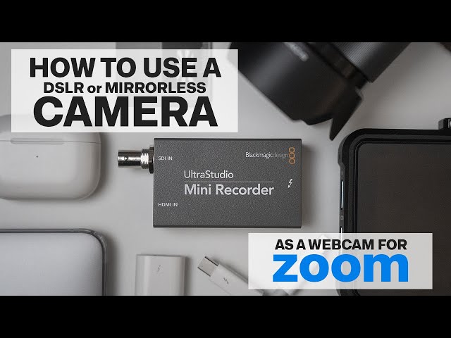 Blackmagic // How to use a DSLR Camera as a webcam // UltraStudio Mini Recorder // Unboxing & Setup