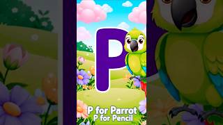 p for parrot|kids abcd video|kids cartoon|#shorts @BreakingBanterDaily