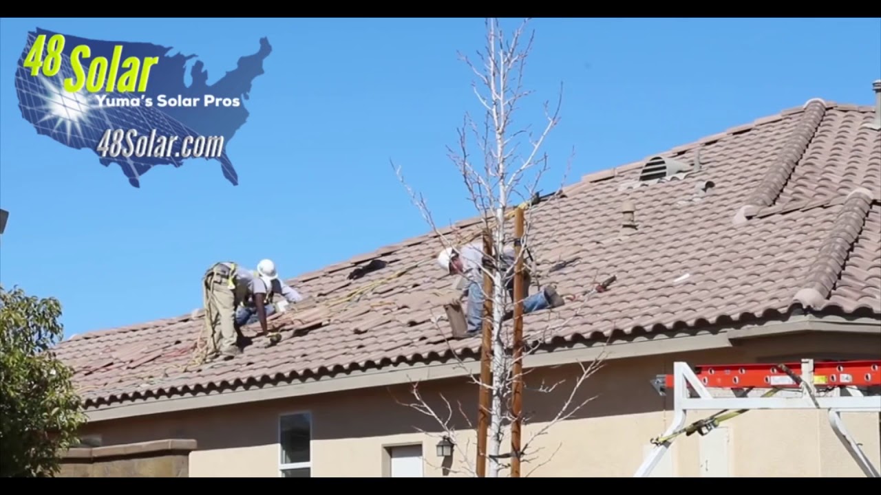 Yuma Solar panel Installation 48Solar YouTube