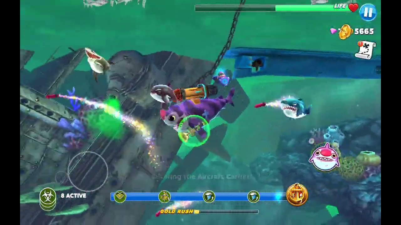 Clowny hungry shark world