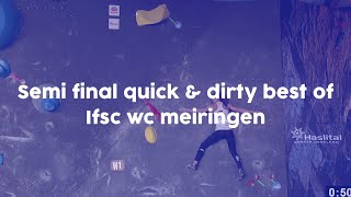 IFSC Worldcup Meiringen 2021 Semi final quick & dirty recap