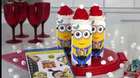 Minions Christmas Cupcakes | Despicable Me Holiday Party Treats