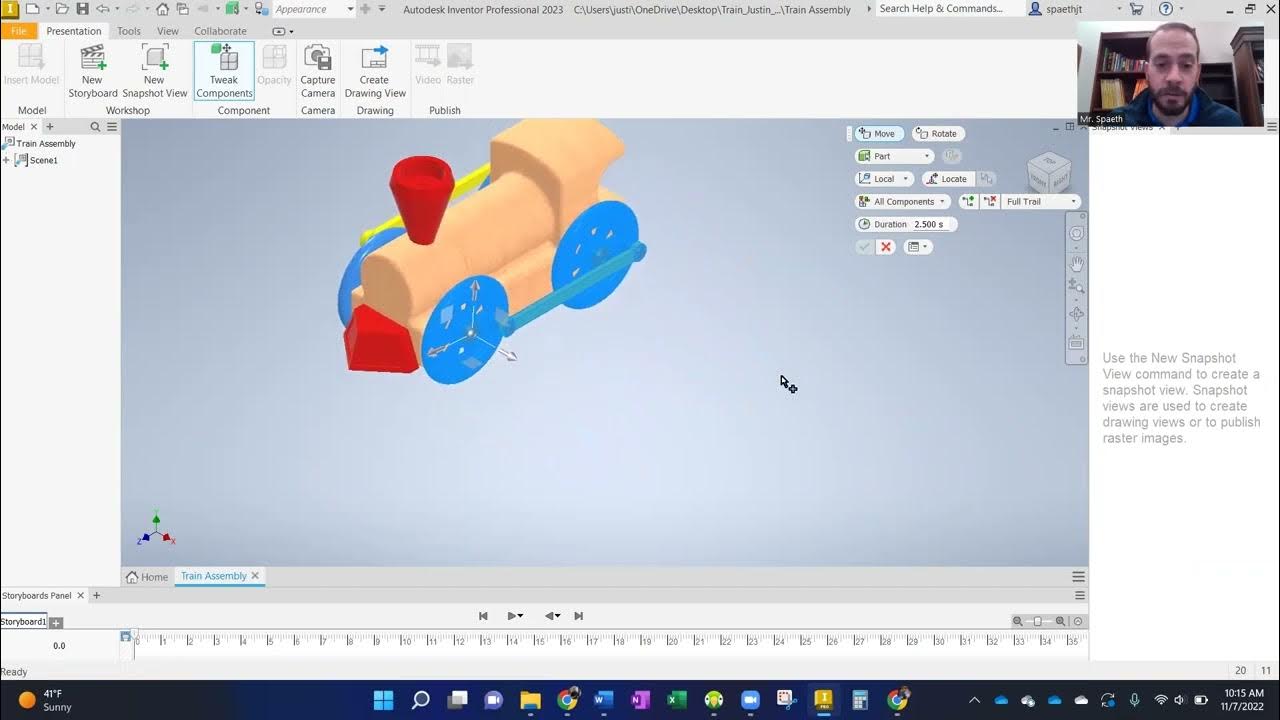 Autodesk Inventor Train presentation file YouTube