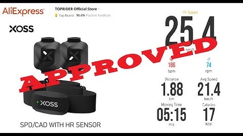 XOSS VORTEX Heart, speed and cadence sensors test.