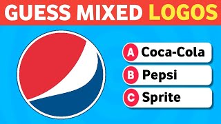 Can You Guess All 34 Mixed Logos Just By Looking ? Ultimate Mixed Logo Quiz Challenge! screenshot 1