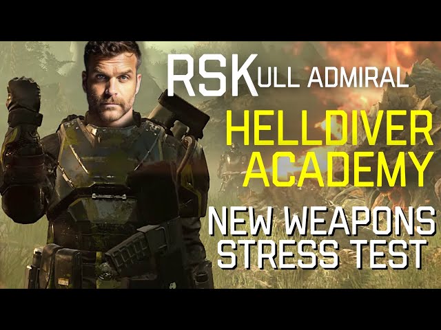 TRYING THE NEW WEAPONS | HELLDIVER ACADEMY