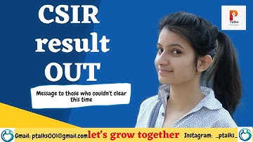 CSIR-NET June 2021 Result Declared!!
