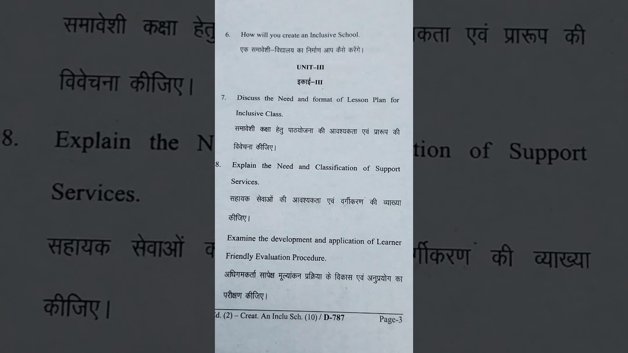 course 10 Creating and inclusive education 