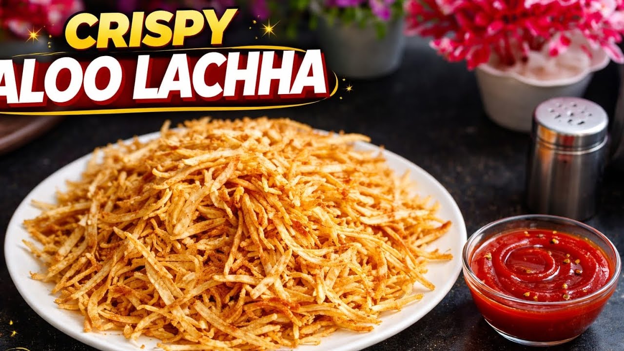 Crispy Aloo Lachha Recipe | Market Style Crunchy Aloo Snack