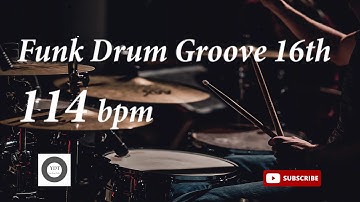Funk Drum Groove HH 16th - 114 bpm - HQ