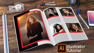 Magazine Design in Illustrator | ইলাস্ট্রেটর দিয়ে ম্যাগাজিন ডিজাইন শিখুন | Tutorial 04 | TTBD