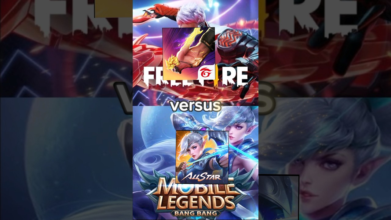 free fire vs mobile legends | mobile legends vs free fire | tending 