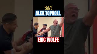 ALEX TOPROLL vs ERIC Wolfe #armwrestling #schoolboy #shorts