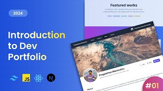 01. Intro - Front End Web Developer Portfolio UI Resume Web Template React,  Next JS & TailwindCSS
