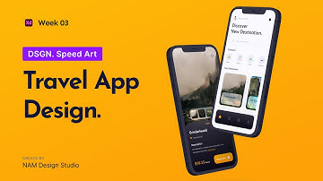 Create Travel App Design in Adobe XD - UI Speed Design | Week - 03