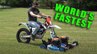 I Built the Worlds Fastest Electric Lawn Mower