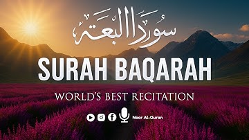 Surah AL BAQARAH Full (سورة البقره) THIS ULTIMATE VOICE WILL TOUCH YOUR HEART | Noor Al-Quran