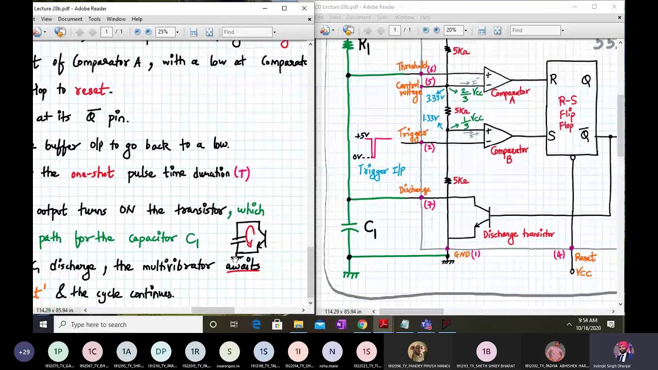 Working Of Mono Stable Multivibrator Using 555 Timer Ic Youtube