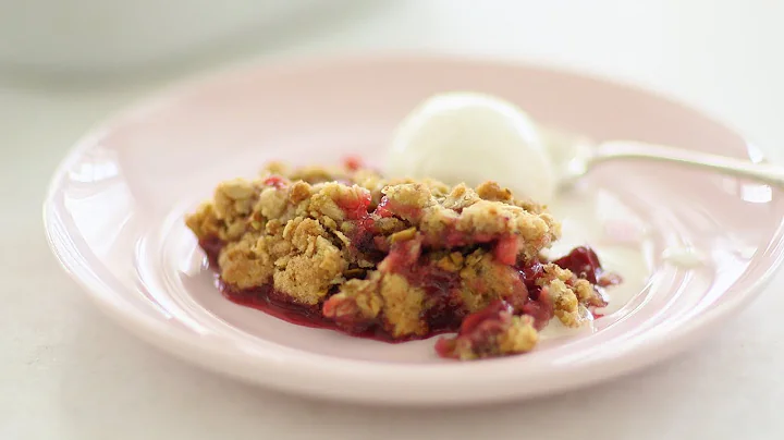 Sour-Cherry Pistachio Crisp - Sweet Talk with Lindsay Strand