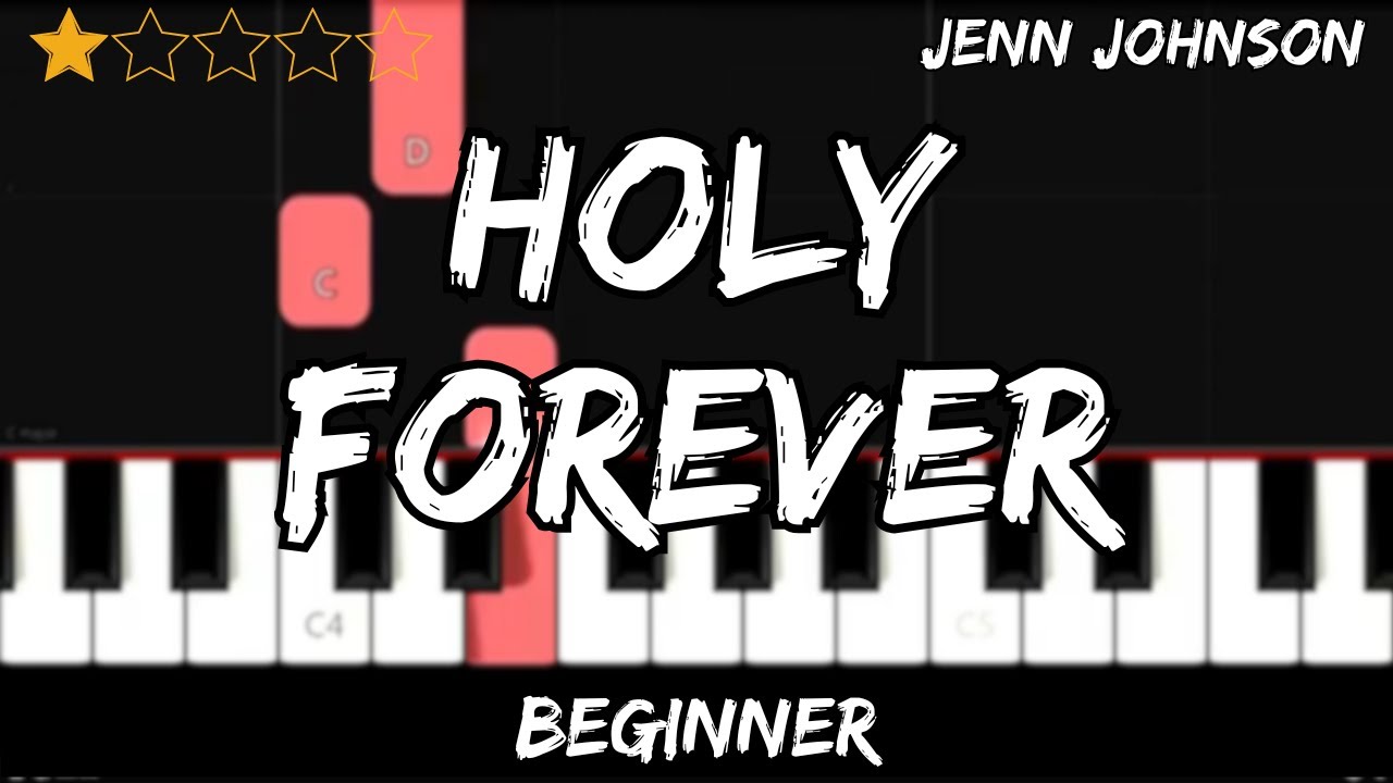 Jenn Johnson - Holy Forever - Easy Beginner Piano Tutorial - For 1 Hand