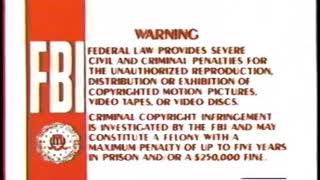 Red Fbi Warnings 1984-1991