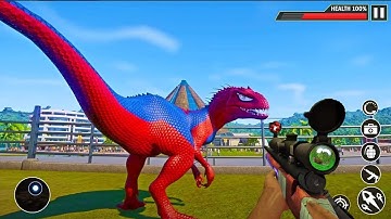 Jungle Animals & Dinosaur hunting 3d games -  Android Gameplay