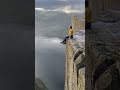 Sitting On The Edge Of A Cliff