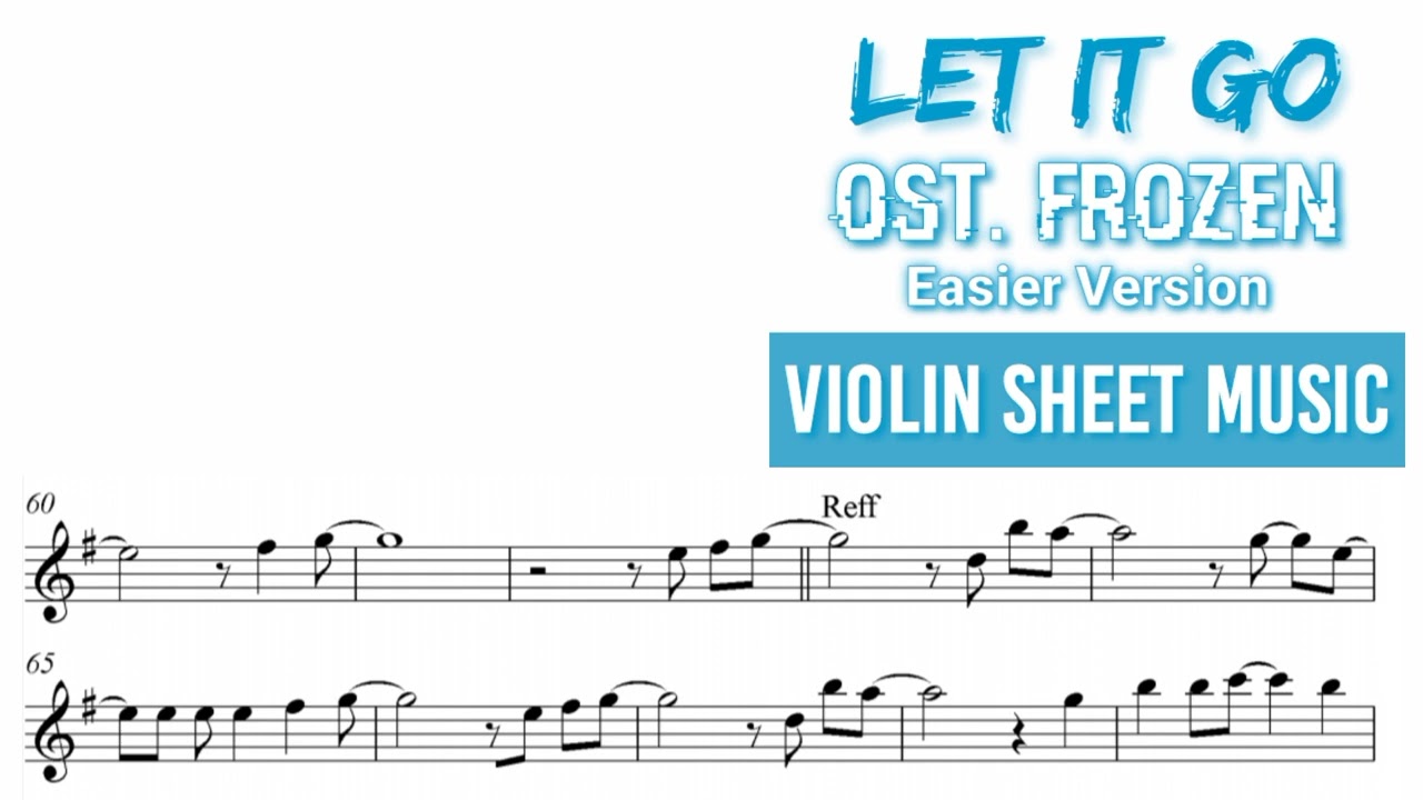 [Karaoke] Let It Go - Frozen [Backing Track Sheet Music]