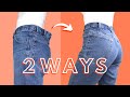 How to take in Jeans at the Waist - 2 WAYS| LYDIA NAOMI