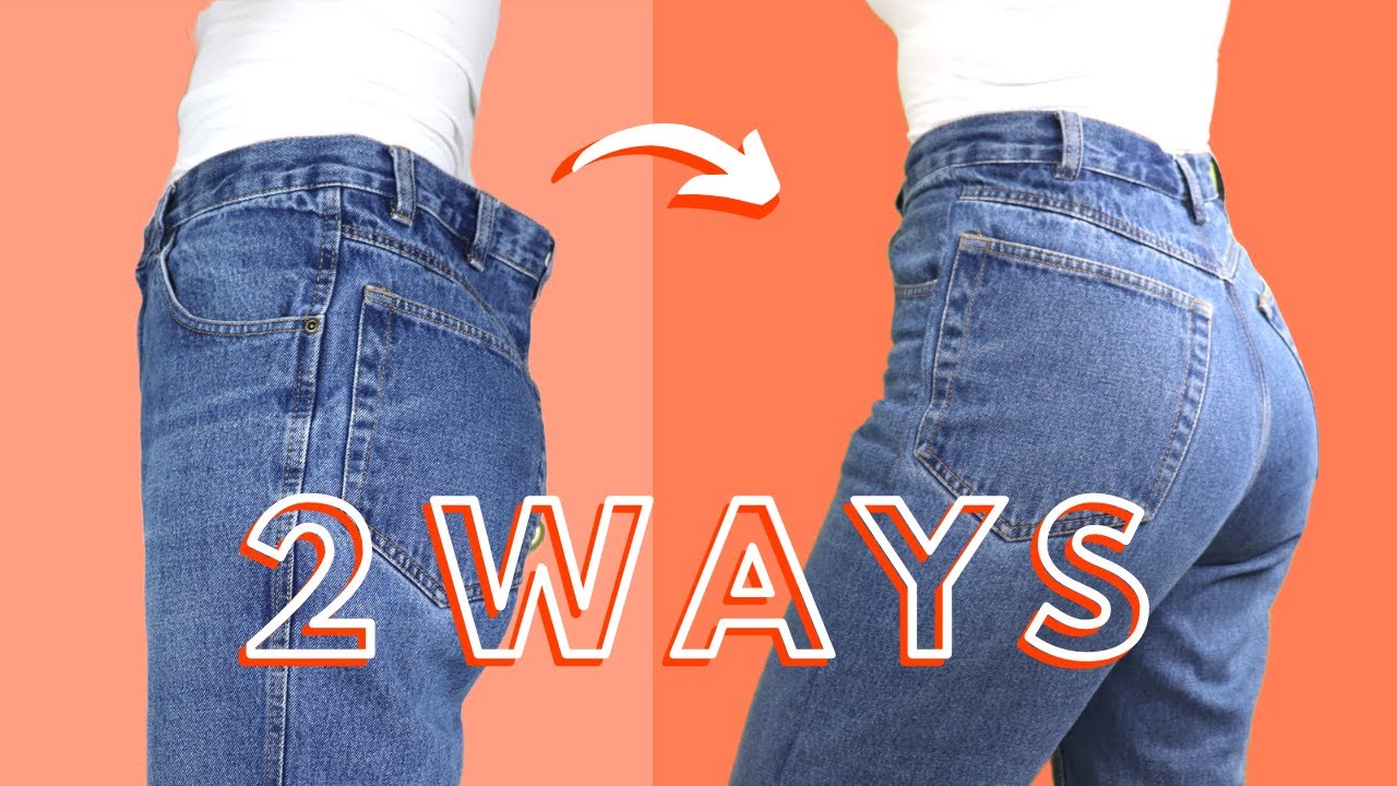HOW TO TAKE IN THE WAIST OF YOUR JEANS