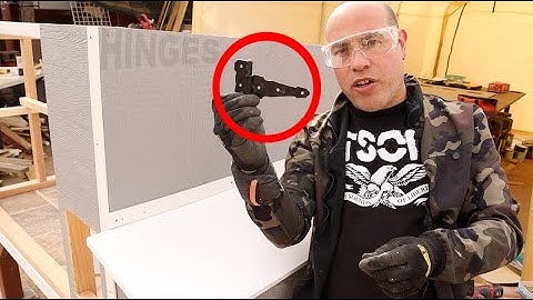 Installing Nest Box Lid Hinges on Chicken Coop