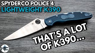 Spyderco Police 4 Lightweight K390 Folding Knife - Overview and Review