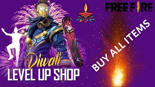 buy all items || level up shop . garena free fire