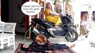 DRAMA PARODY LUCU POMPA PERUT PAKE KNALPOT MOTOR SAMPAI JADI IBU HAMIL BESAR#ibuhamil #drama