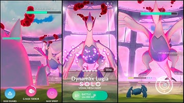 Dynamax Lugia Solo in Pokemon Go 😱 | Target : Future Sight / Fly ,Tier 3 🍄(No🗡️)