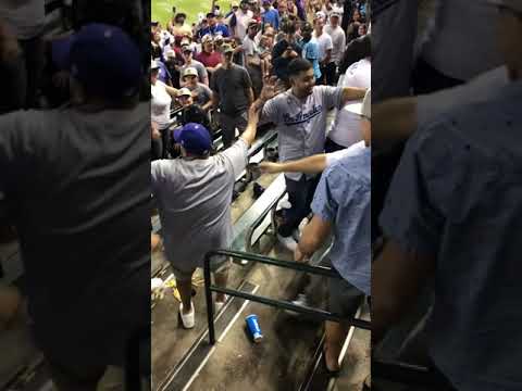 Dodgers Fans VS Dodgers Fans fight at Diamondbacks game 9-25-21