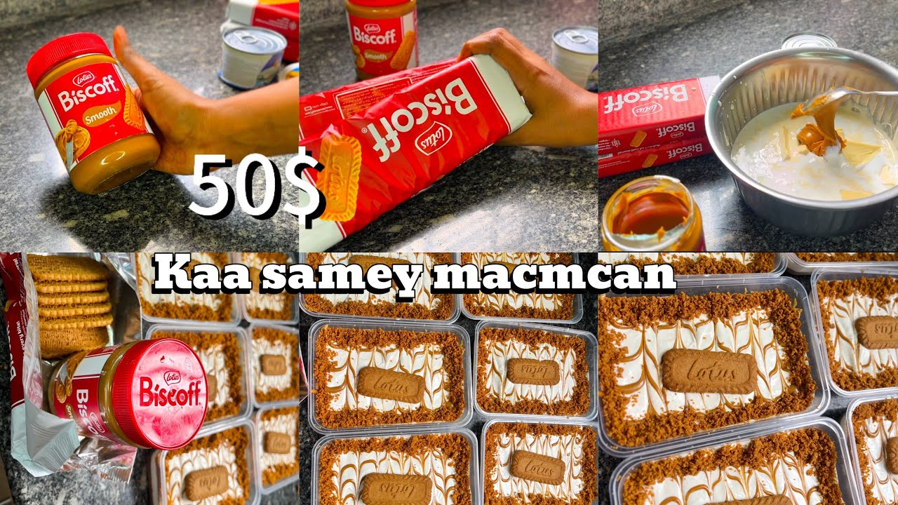 LOTUS CHEESECAKE 🤩 XAIRFADA MACMACAAN KU SHAQEYSO ADIGAA OO GURIGA ✨FADHISO 🤱🏼🫶🏼