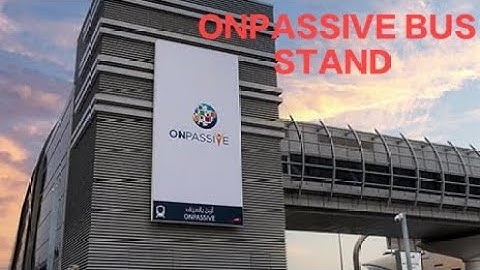 *ONPASSIVE : F15 Metro Station Bus.......Dubai*🛑🤜🌎🤛