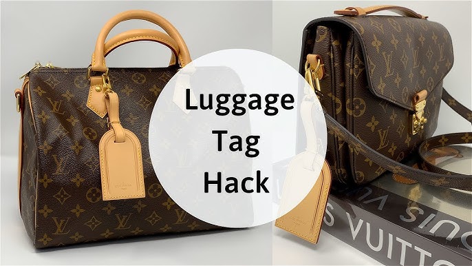 Louis Vuitton Vachetta Leather Luggage ID Tag Name Tag 10476