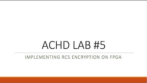 Implementation of RC5 Encryption on FPGA