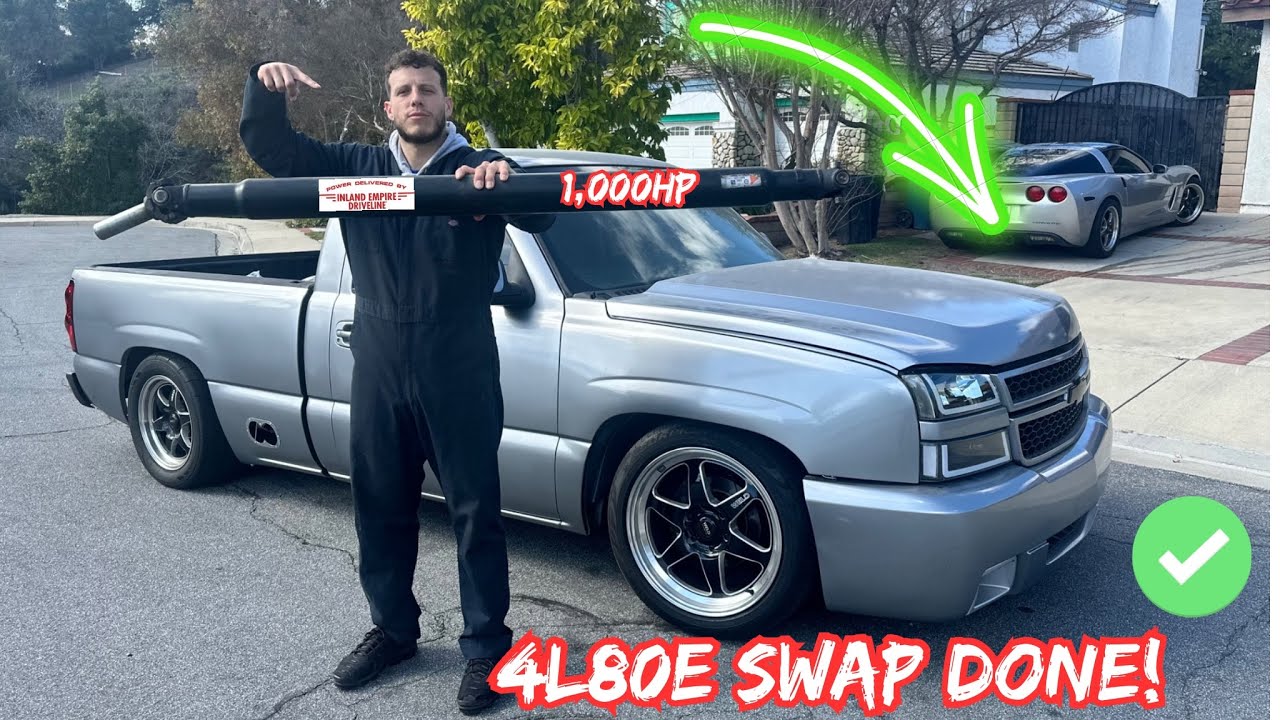 CUSTOM DRIVESHAFT FOR MY 4L80E SWAP SINGLE CAB!!!