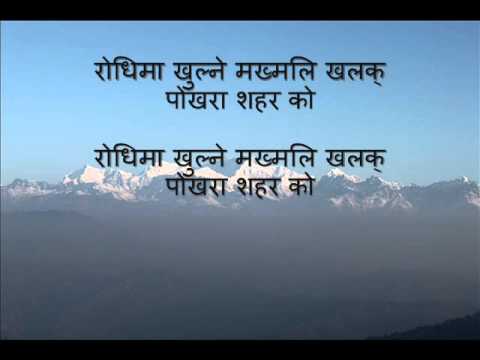 Nepali Karaoke song Choli Ramro Palpali Dhakako karaoke with Nepali lyrics