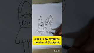 Blackpink members drawing #requestedvideo #lisa#jennie#jisoo#rosè | Summer vacation art 8