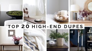 TOP 20 HIGH END HOME DECOR THRIFTED DUPES | DIY HIGH END THRIFTED HOME DECOR DUPES ON A BUDGET