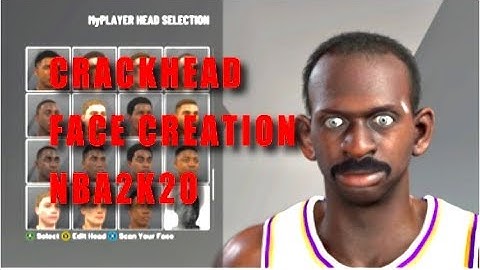 UGLY "CRACKHEAD" FACE CREATION NBA2K20
