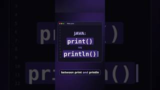 Same Code, Different Output 🤯 | Java print() vs println() 💻🔥#java#print#shorts#trending#python#tech