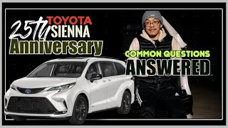 2023 Toyota Sienna 25th Anniversary Q&amp;A